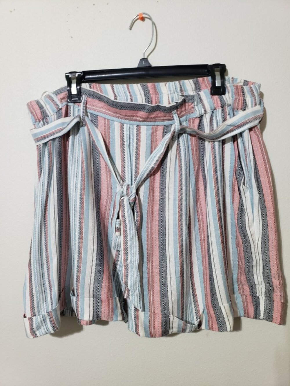 Romantic Gypsy striped, cuffed shorts, size 2X